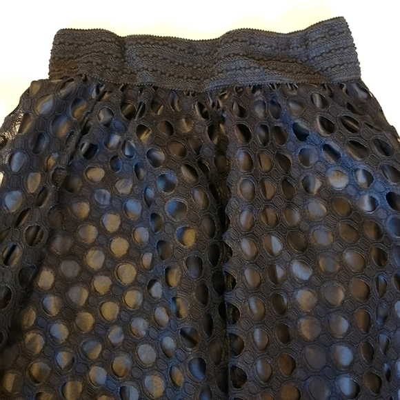 Elegant Black Lace Midi Skirt - Picture 5 of 12